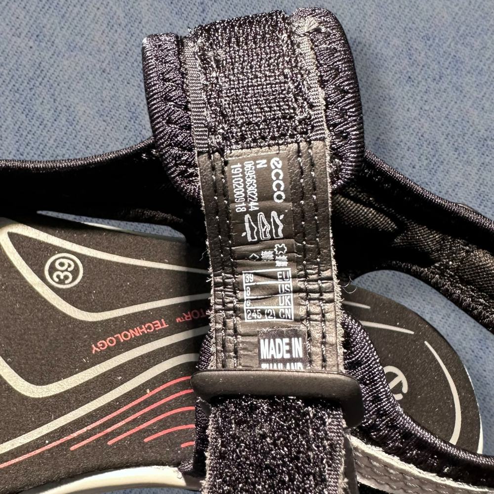 ECCO Women’s Offroad Sport Sandals - Gray & Black - Size 8 - Picture 6 of 6